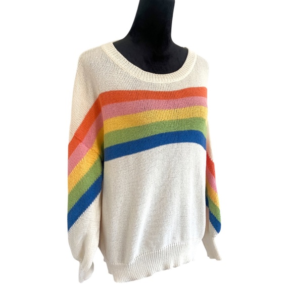 Slouchy Rainbow Sweater - Picture 1 of 3